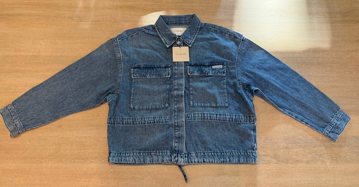 Calvin Klein Jeans Denim Utility Jacket – Medium Wash | Size M | New with Tags | Originally $129