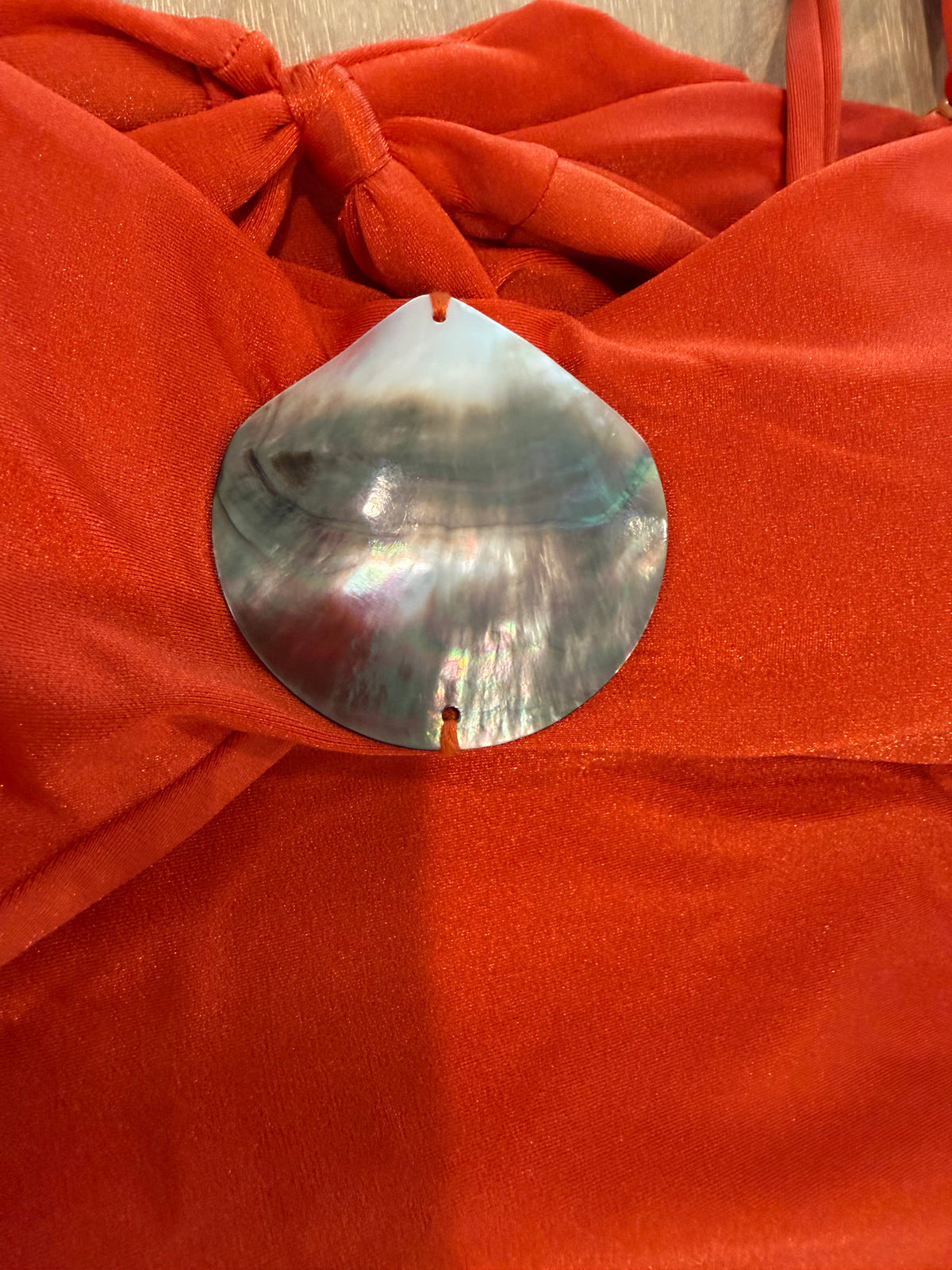 Anthropologie Burnt Orange Ring Detail One-Piece Swimsuit | Size Medium | New with Tags (originally $160)