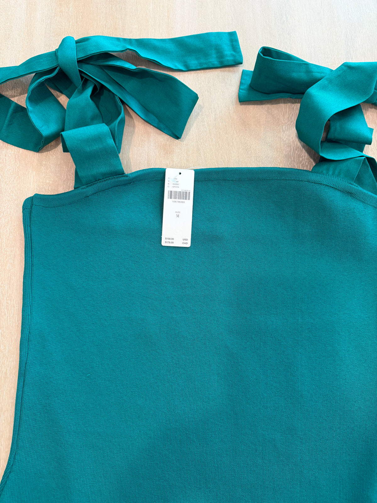 Anthropologie Emerald Green Bubble Hem Mini Dress | Size Medium | New with Tags
