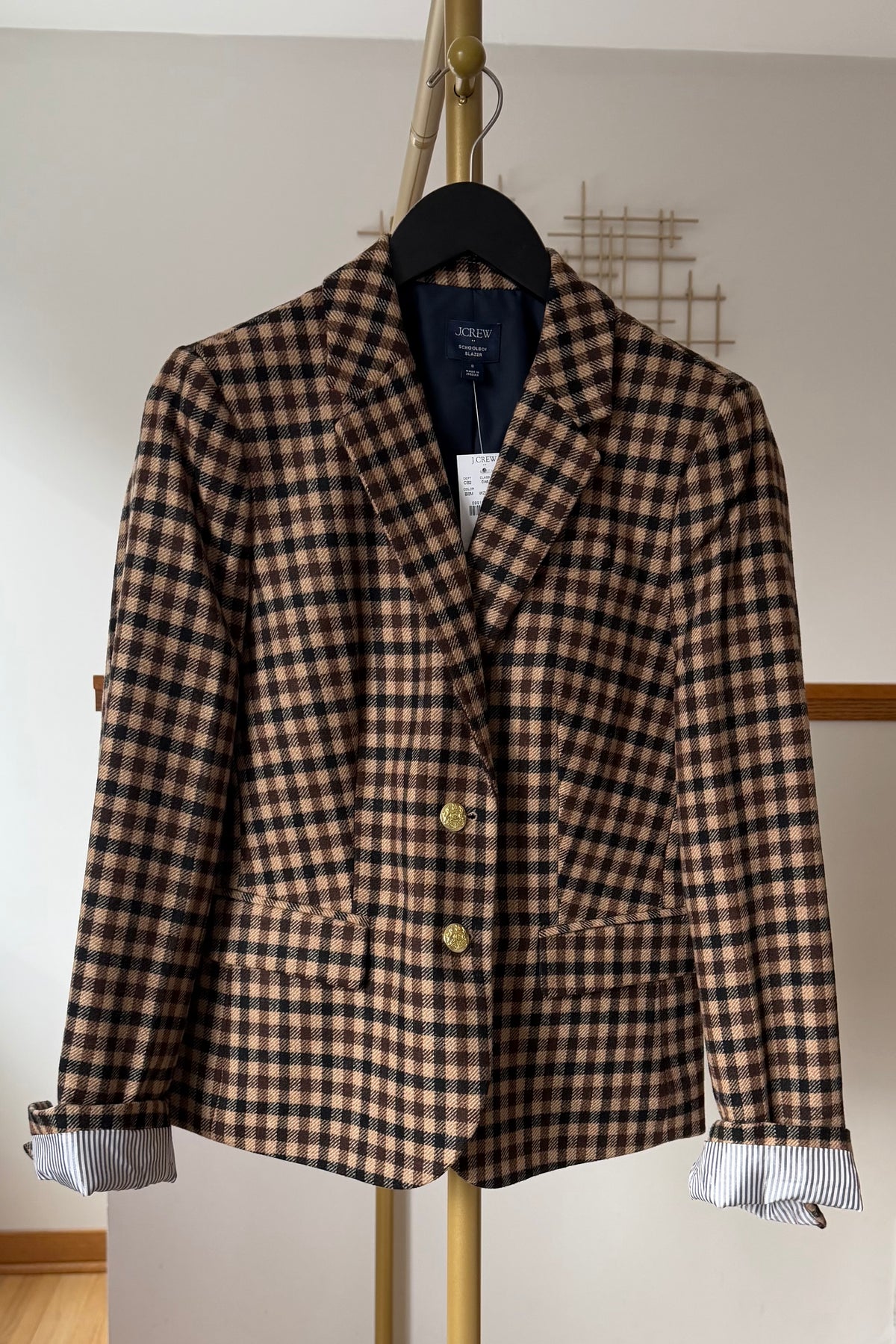 J.Crew Schoolboy Plaid Blazer