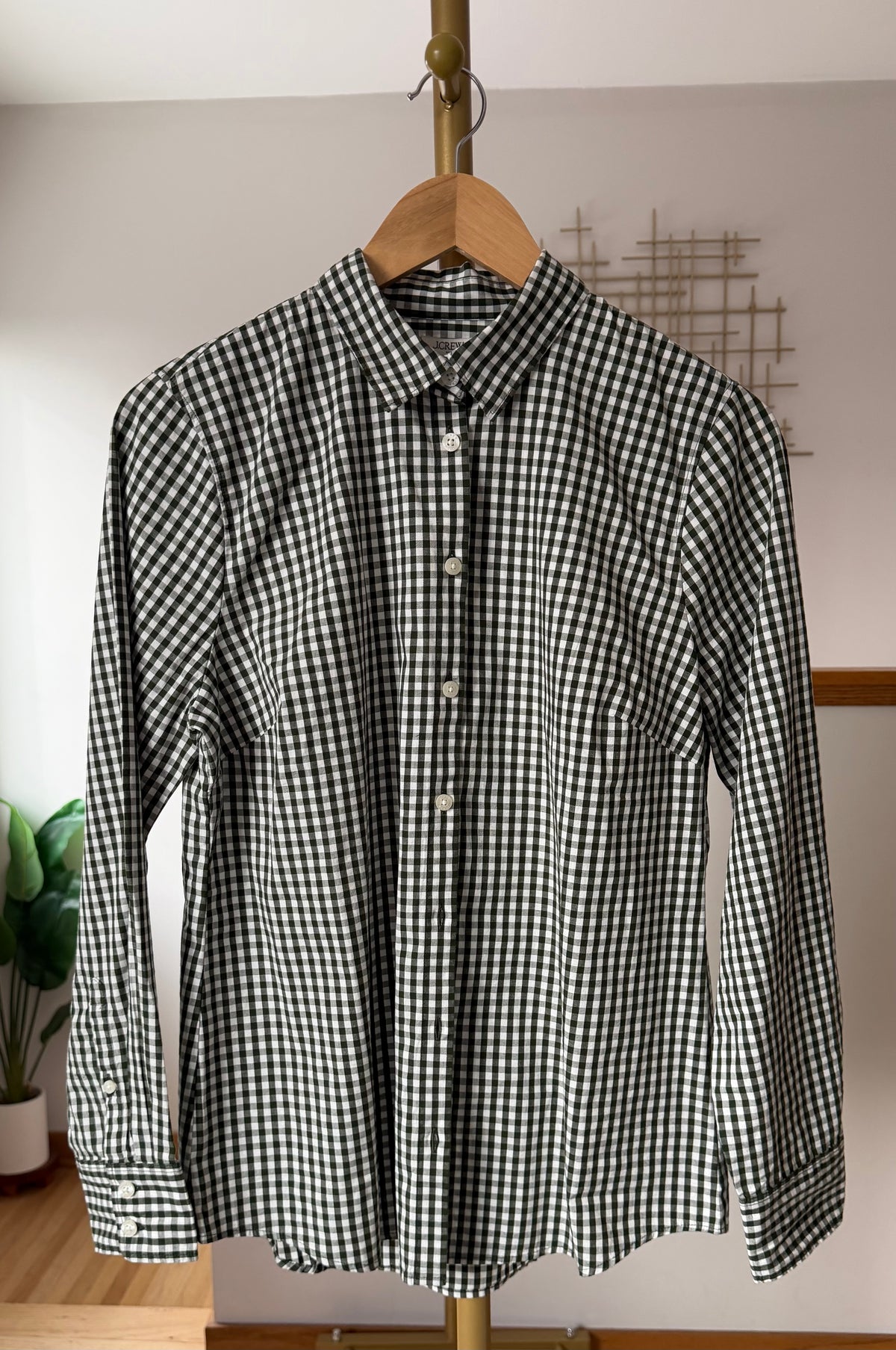 J.Crew Gingham Button-Up Shirt